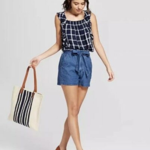 Universal Thread | Tops | Plaid Ruffle Blouse Universal Thread | Poshmark